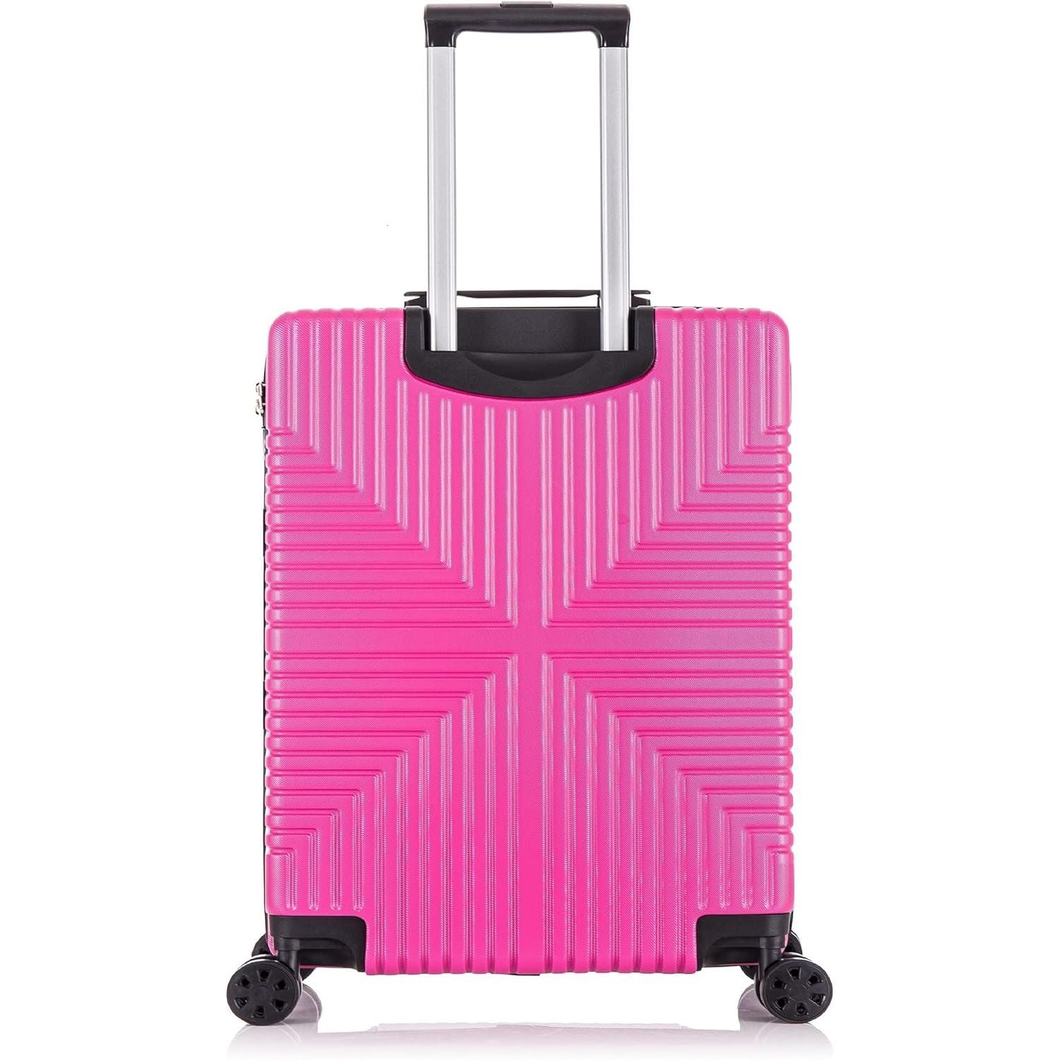Cabin Pink Hard Shell Suitcase Back