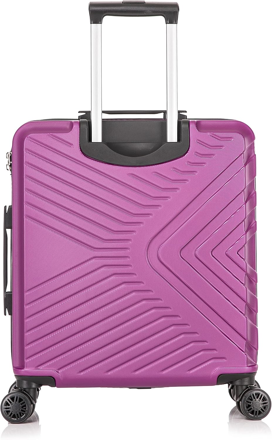 Cabin Suitcase Hard Shell Purple EasyJet 56x45x25cm Back