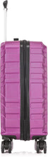 Load image into Gallery viewer, Cabin Suitcase Hard Shell Purple EasyJet 56x45x25cm Side
