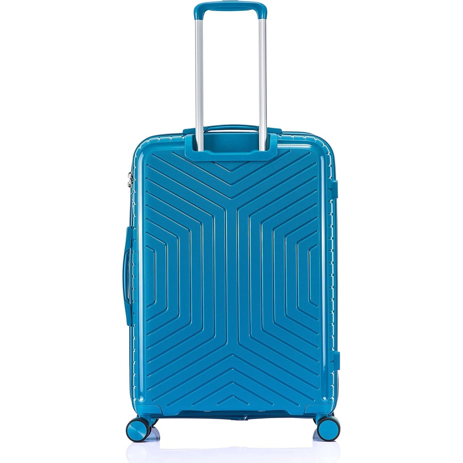 Blue Large Suitcase Back
