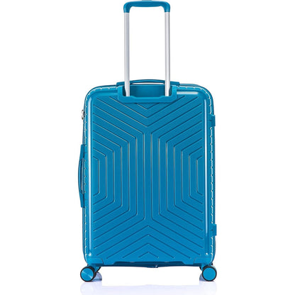 Blue Large Suitcase Back