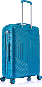 Blue Large Suitcase Back
