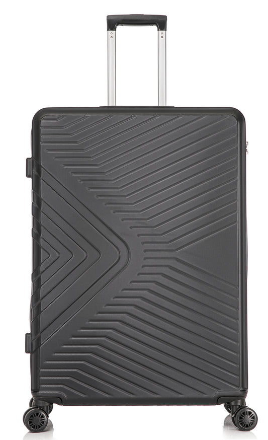 Medium ABS-147 Hard Shell Suitcase - Black