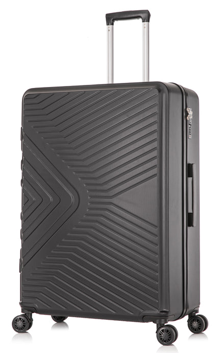 Medium ABS-147 Hard Shell Suitcase - Black