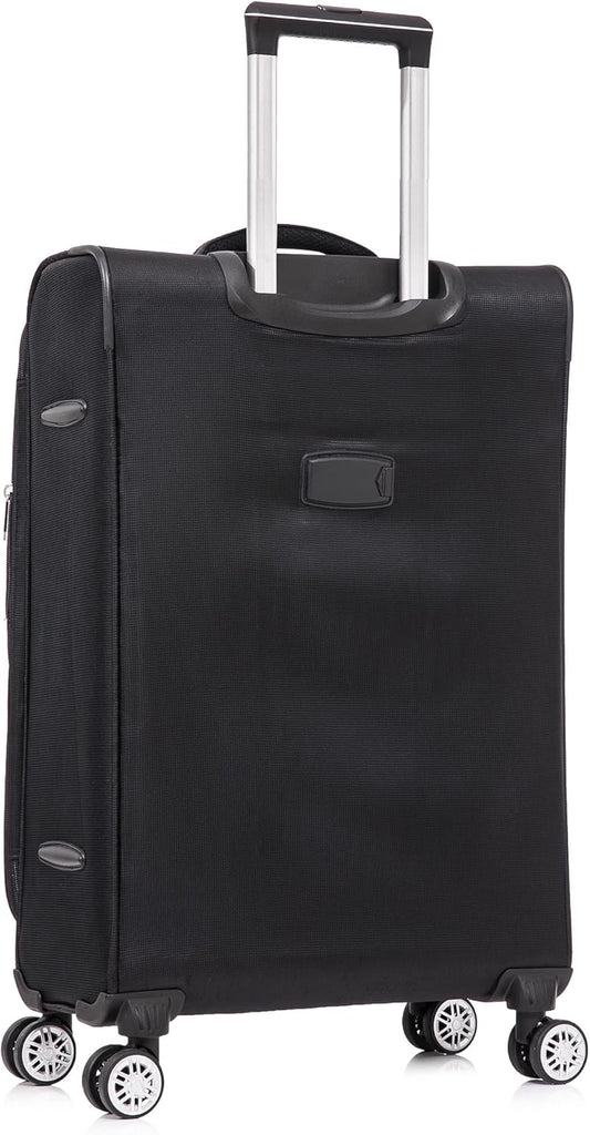 Medium Lightweight Spinner Suitcase DK-08 Black 2.55KG