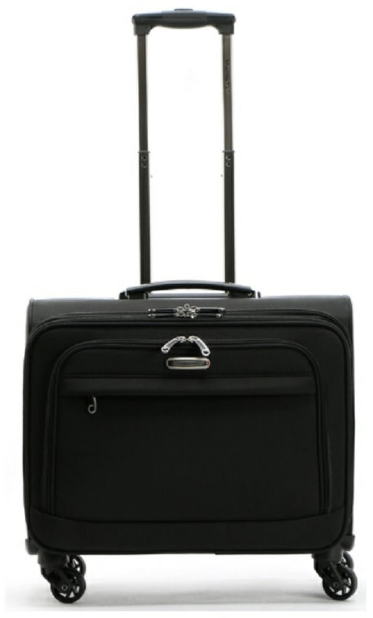 4 Wheels Spinner Laptop Case on Wheels Black