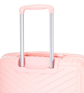 24" Medium Polypropylene Hard Shell Suitcase PP20- Light Pink