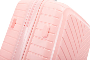 24" Medium Polypropylene Hard Shell Suitcase PP20- Light Pink