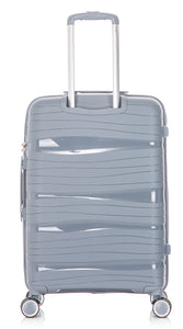24" Medium Polypropylene Hard Shell Suitcase PP801 - Grey