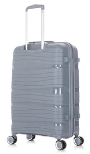24" Medium Polypropylene Hard Shell Suitcase PP801 - Grey