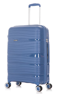 28" Large Polypropylene Hard Shell Suitcase PP801 - Blue