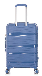 20" Polypropylene Hard Shell Suitcase PP801 (H56 x W39 x D22cm)- Blue