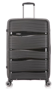 28" Large Polypropylene Hard Shell Suitcase PP801 - Black