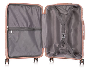 20" Polypropylene Hard Shell Suitcase PP801 (H56 x W39 x D22cm)- Pink