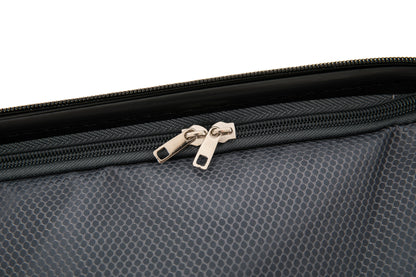 ABS101 silver hard shell suitcase inside zip