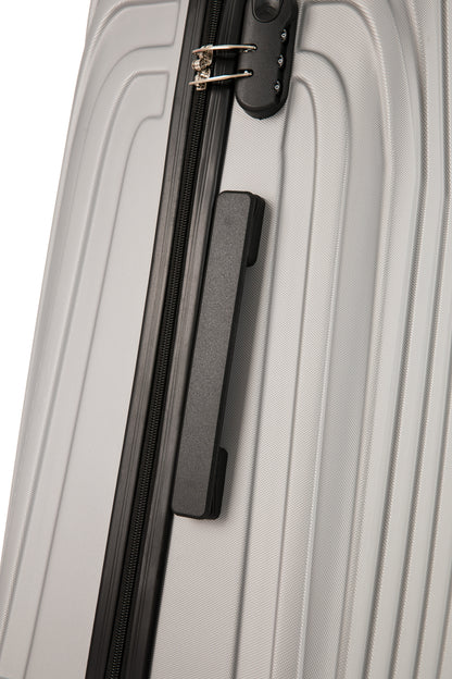 ABS101 silver hard shell suitcase side handle