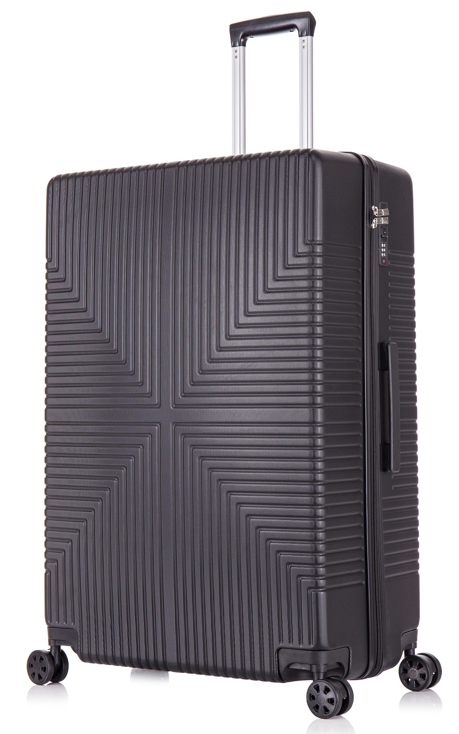 ABS30 Black Hard Shell Suitcase front side