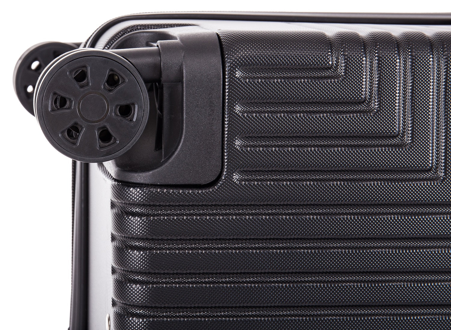 ABS30 Black Hard Shell Suitcase wheels