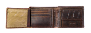 Brown Real Leather Men Messenger Bags + FREE MATCHING LEATHER WALLET