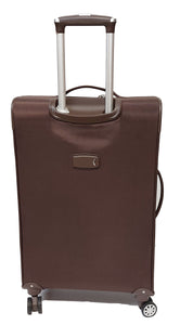 24"+20" 4 Wheel Suitcase 4W88 Brown