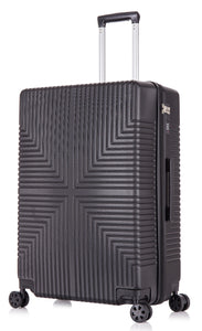 28" Large ABS-30 Lightweight Hard Shell Suitcase - Black