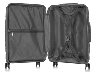 28" Large Polypropylene Hard Shell Suitcase PP801 - Black