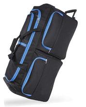 Load image into Gallery viewer, 34&quot; XL Wheeled Holdall Black With Blue Trimming