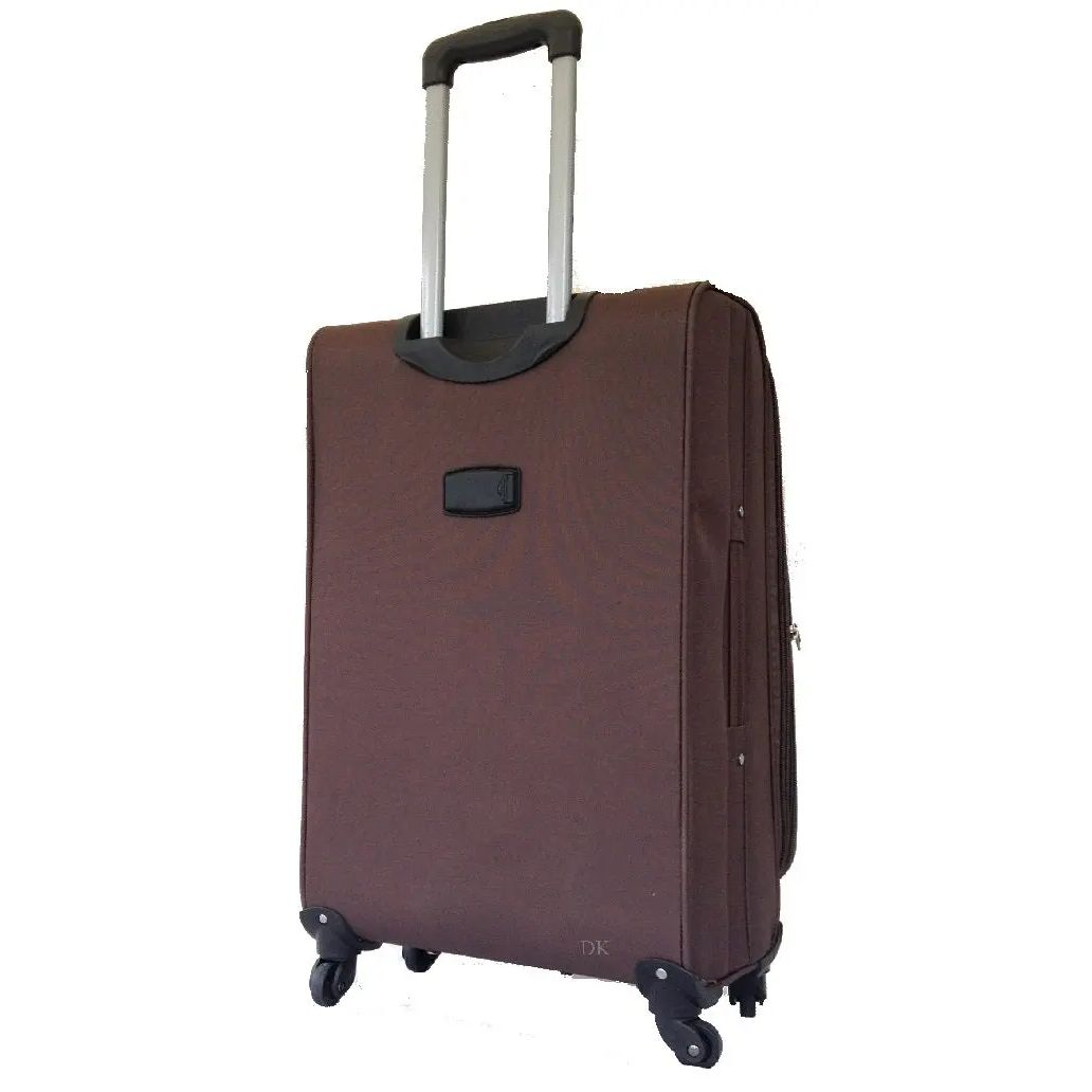 Set of 2 – Medium suitcase + Carryon 4-Wheel Lightweight Suitcases RL-501 Brown Starlite Luggage