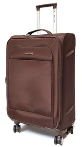 24"+20" 4 Wheel Suitcase 4W88 Brown