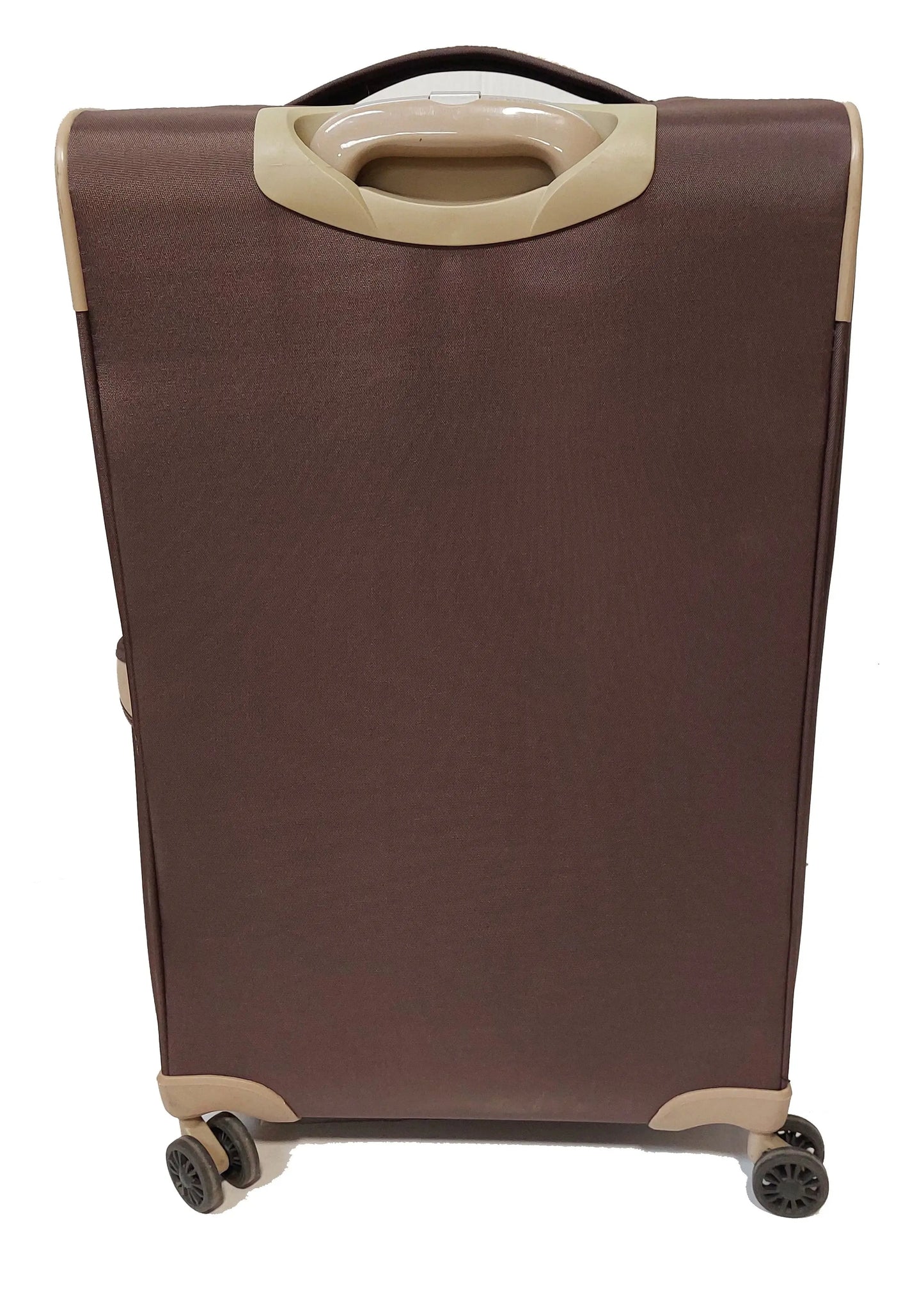 Set of 2 – Medium suitcase + Carryon 4-Wheel Lightweight Suitcases RL2001 Brown
