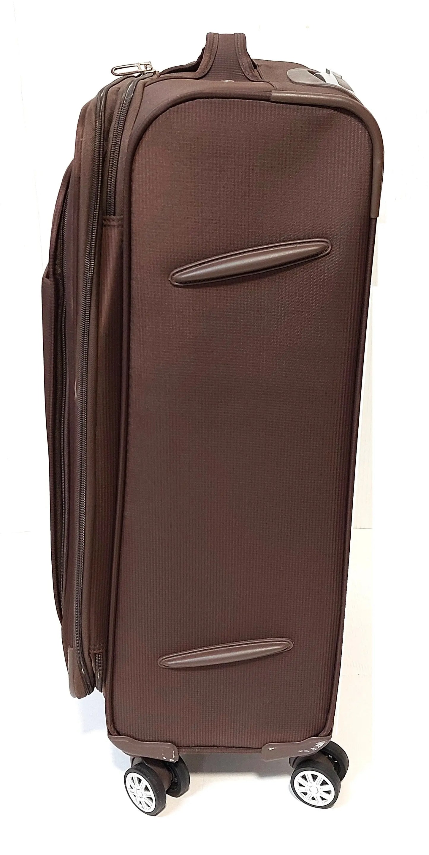 Set of 2 – Medium suitcase + Carryon 4-Wheel Lightweight Suitcases 4W88 Brown