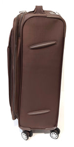 24"+20" 4 Wheel Suitcase 4W88 Brown