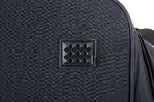34" XL Wheeled Holdall Black with Red Trimming