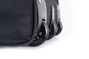 34" XL Wheeled Holdall Black with Red Trimming