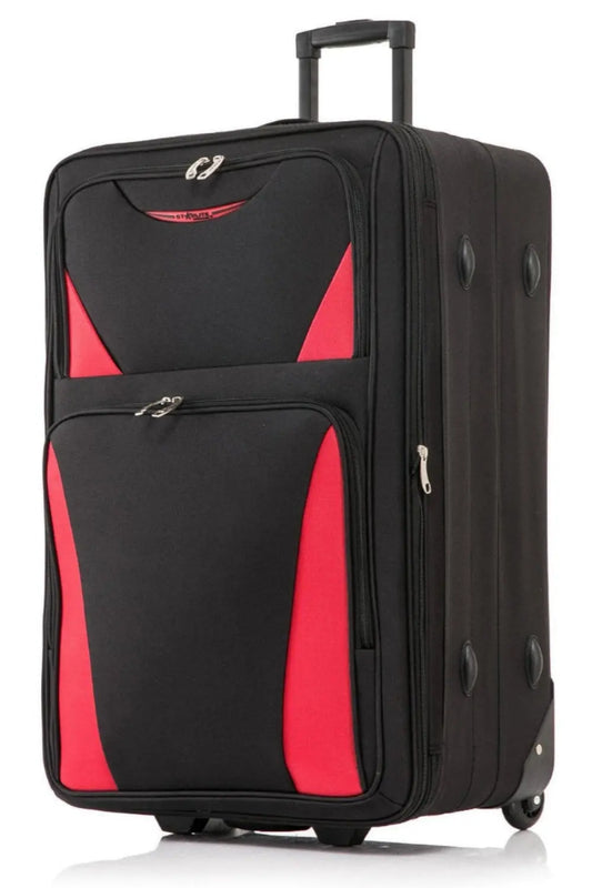 Large Suitcase front in DK 16 Orivo Black on white background