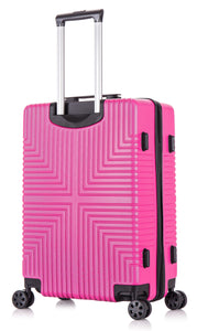 24" Medium ABS-30 Lightweight Hard Shell Suitcase - Pink