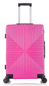 24" Medium ABS-30 Lightweight Hard Shell Suitcase - Pink