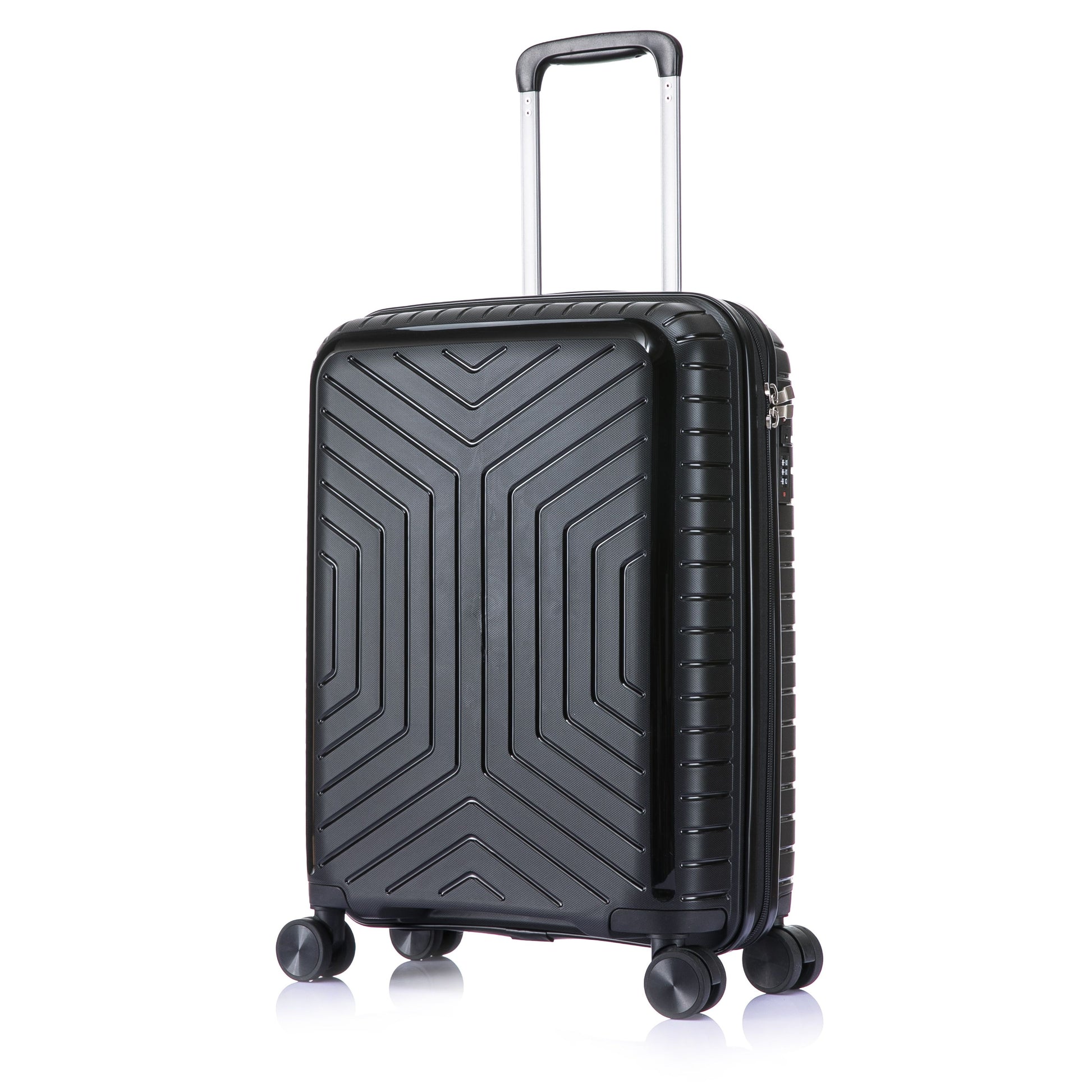 Ryan air cabin suitcase Black Cabin TSA lock PP20