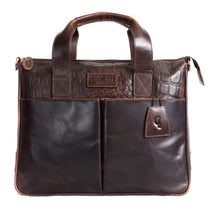 Load image into Gallery viewer, Real Leather Laptop Bags