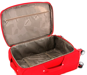 24"+20" 4 Wheel Suitcase 4W88 Brown