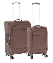 Load image into Gallery viewer, 24&quot;+20&quot; 4 Wheel Suitcase 4W88 Brown